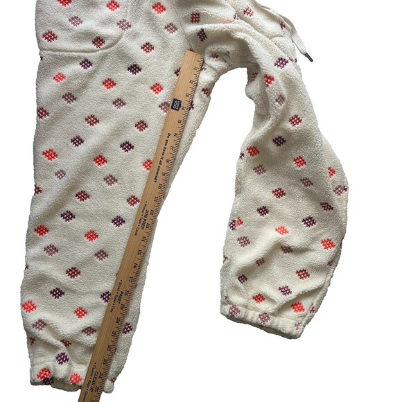 Anthropologie Daily Practice Ivory Lounge Fleece Jogger Pants Embroidered Size M - Picture 8 of 11